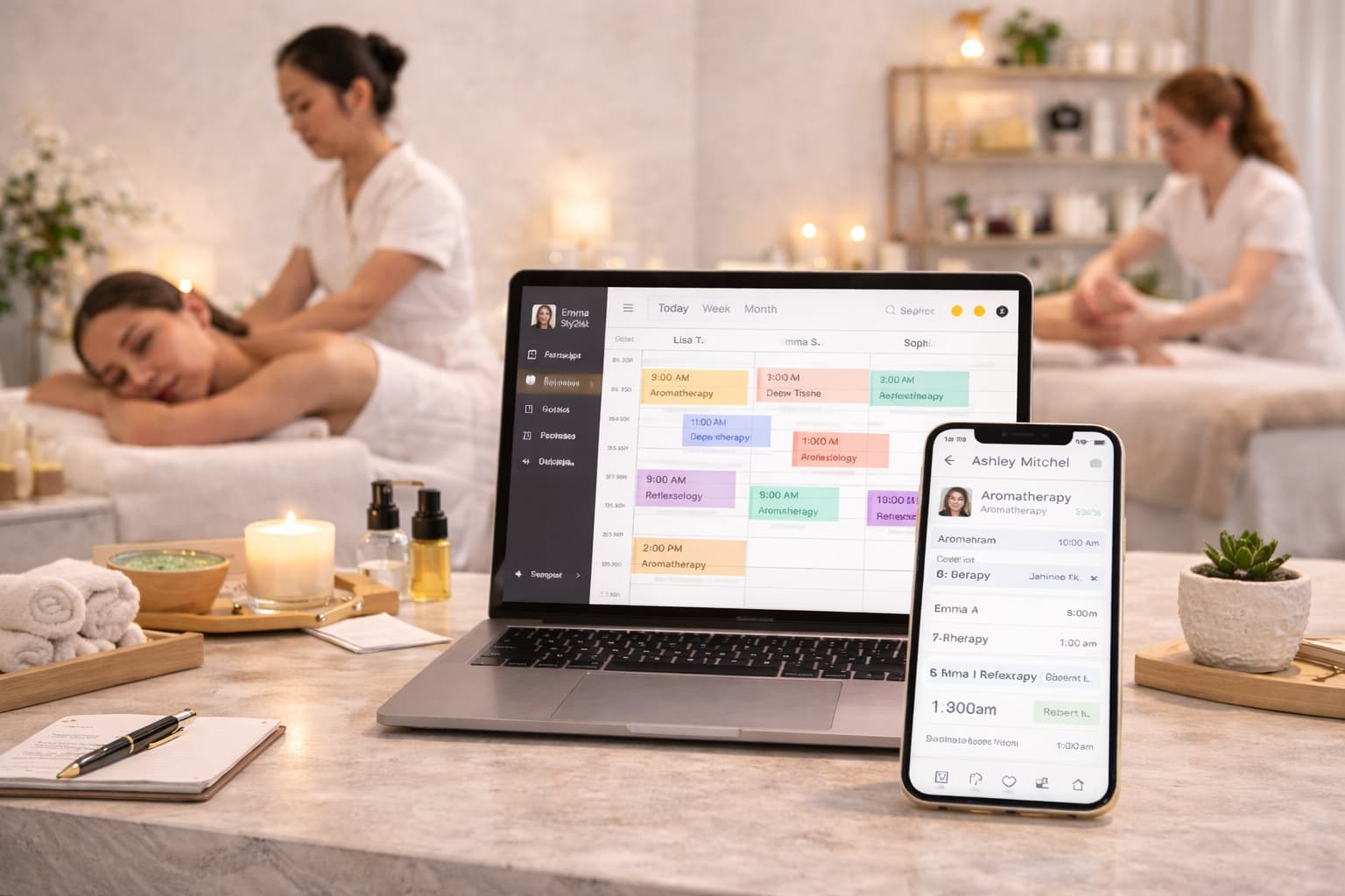 Spa appointment scheduling